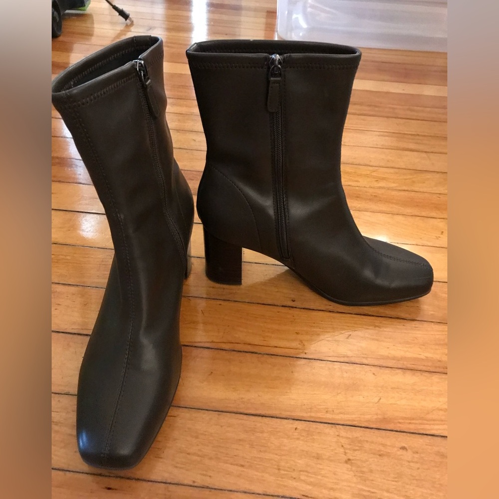 Brown Aerosoles Miley Boot wide calf